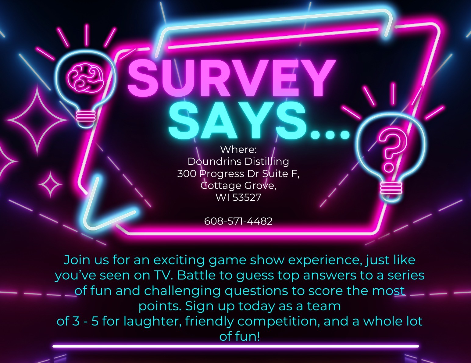 Survey Says Game Show Team Sign Up - Apr 25